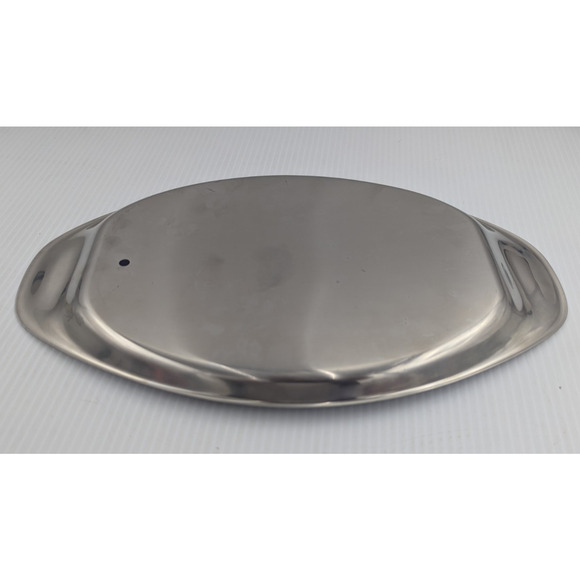 WMF Cromargan Germany 18/8 Stainless Serving Dish Tray Oval Modern Vintage - Picture 7 of 8